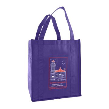 Recycled Non-Woven Grocery Tote Bag - 13" x 10" x 15"